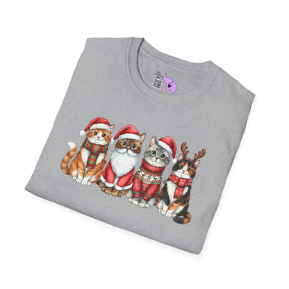 Santa Claus Cats Adult T-shirt