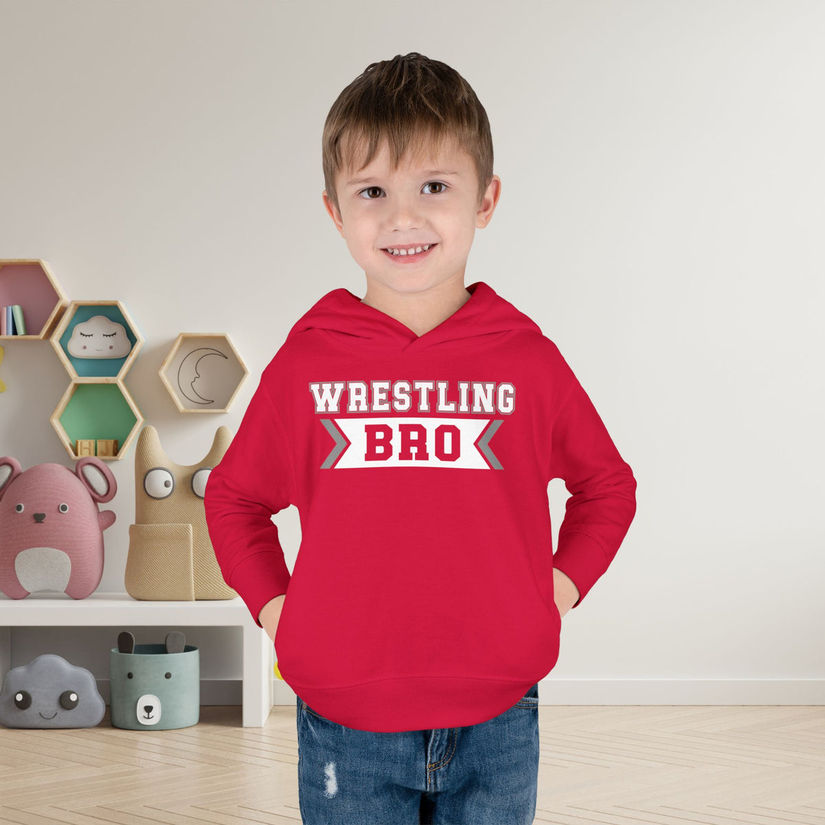 Wrestling Bro Toddler Hoodie