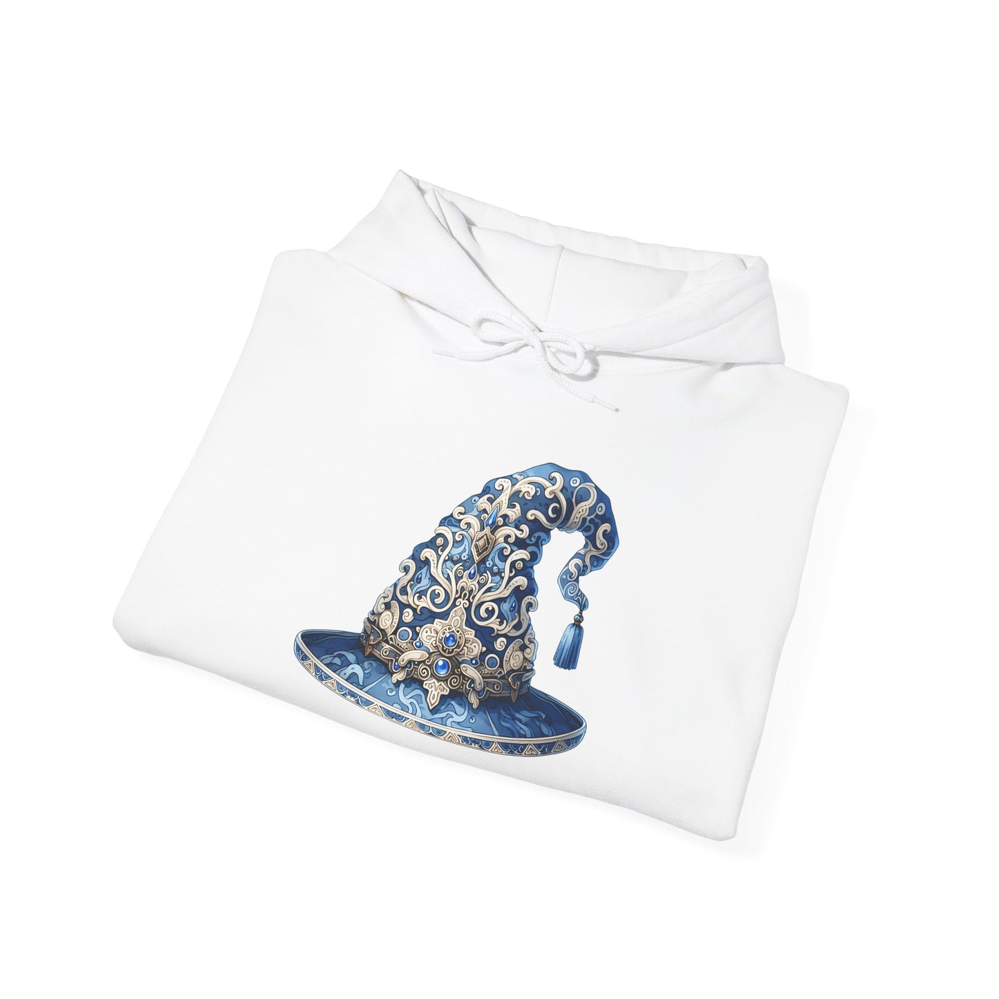 Blue & Silver Witch Hat Heavy Blend™ Hooded Sweatshirt