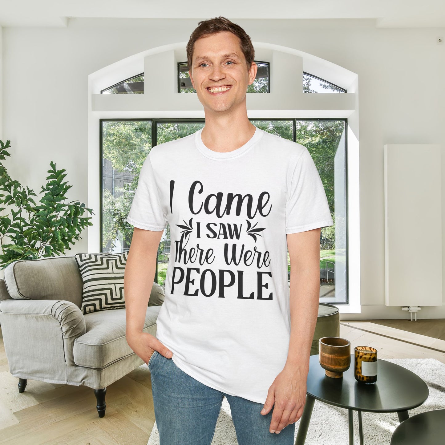 I Came I Saw There Were People Adult T-shirt