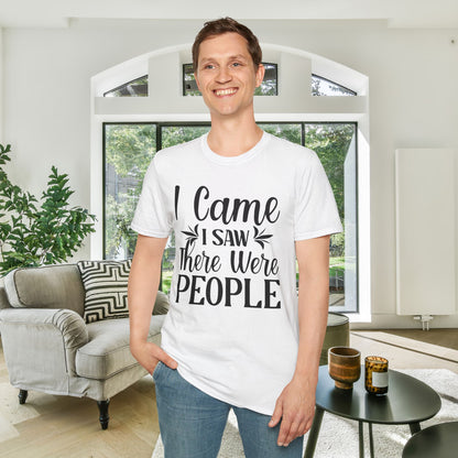 I Came I Saw There Were People Adult T-shirt