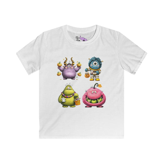 Monster Mayhem Kids Softstyle Tee