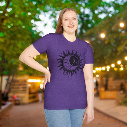 Celestial Sun/Moon Adult T-shirt