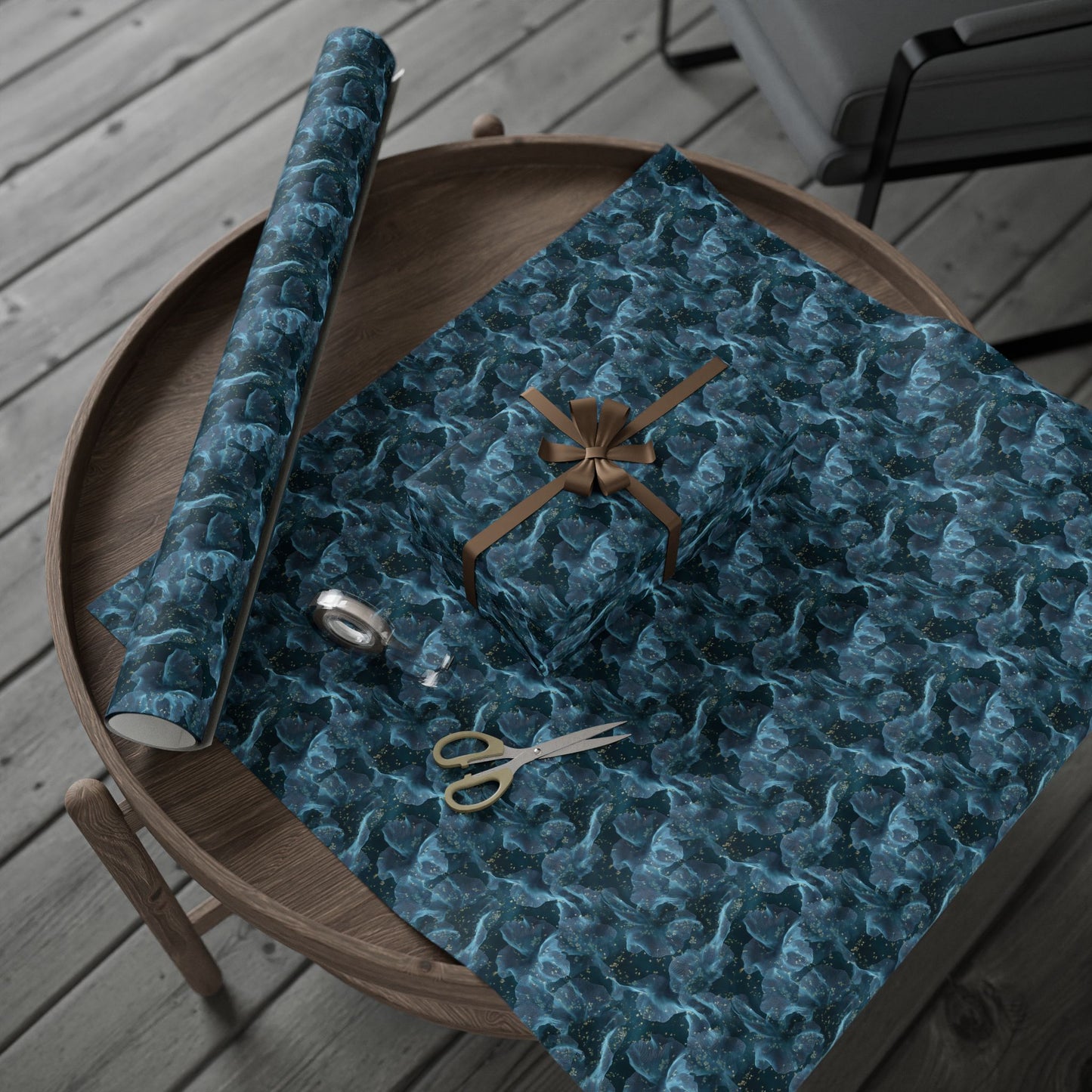Midnight Sheer & Lace Wrapping Paper