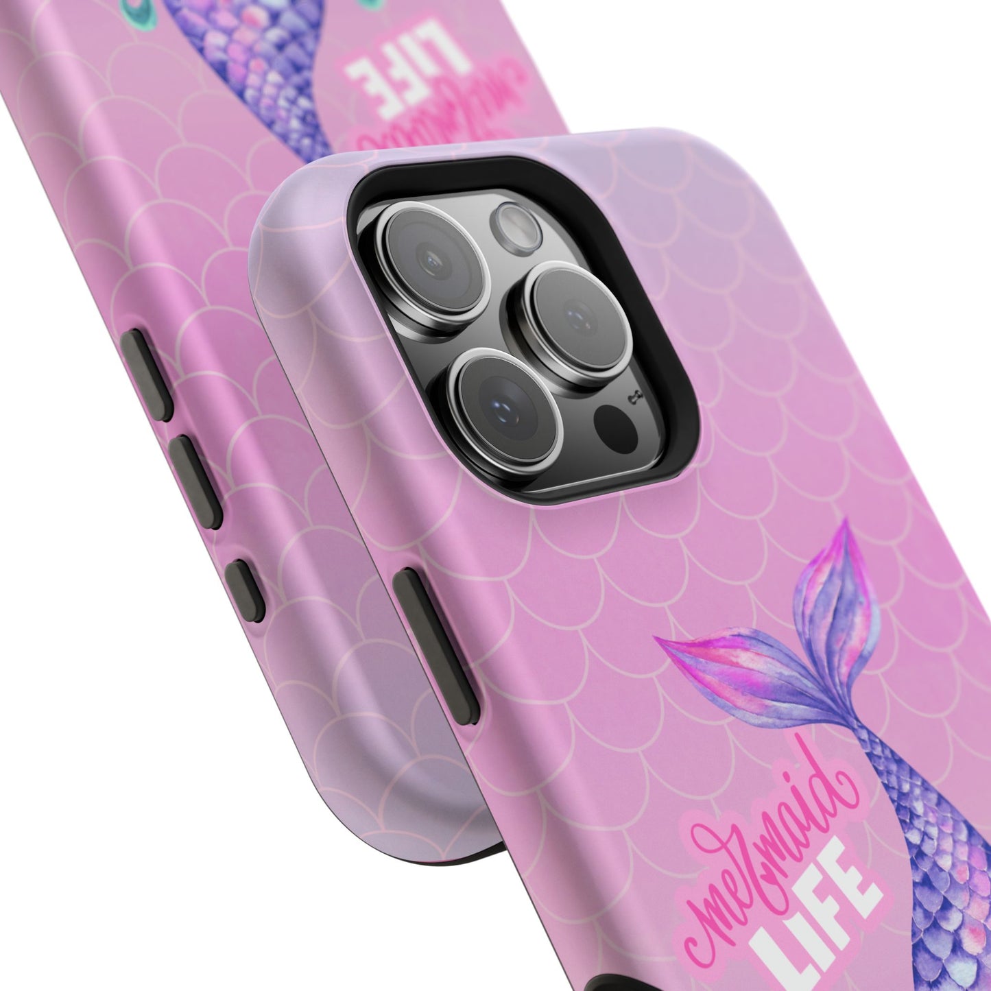 Pink Mermaid Life MagSafe® Compatible Tough Case for iPhone