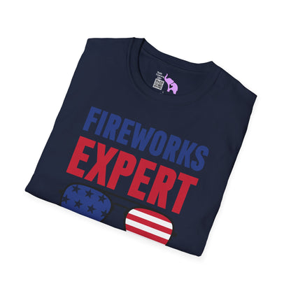 Fireworks Expert If I Run You Run Adult T-shirt