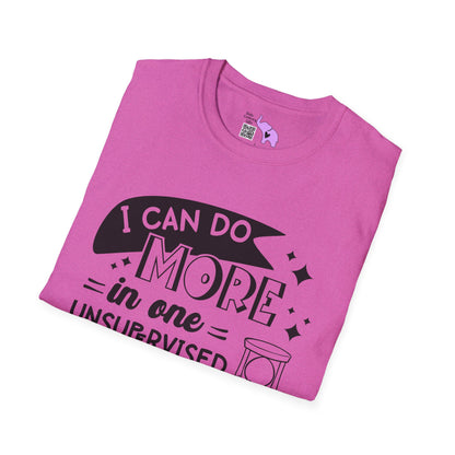 I Can Do More In One Unsupervised Minute... Adult T-shirt
