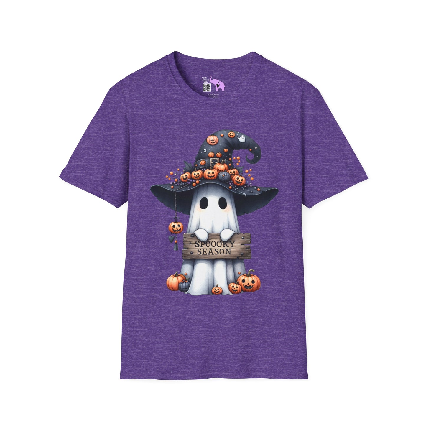 Spooky Season Cute Ghost Adult T-shirt