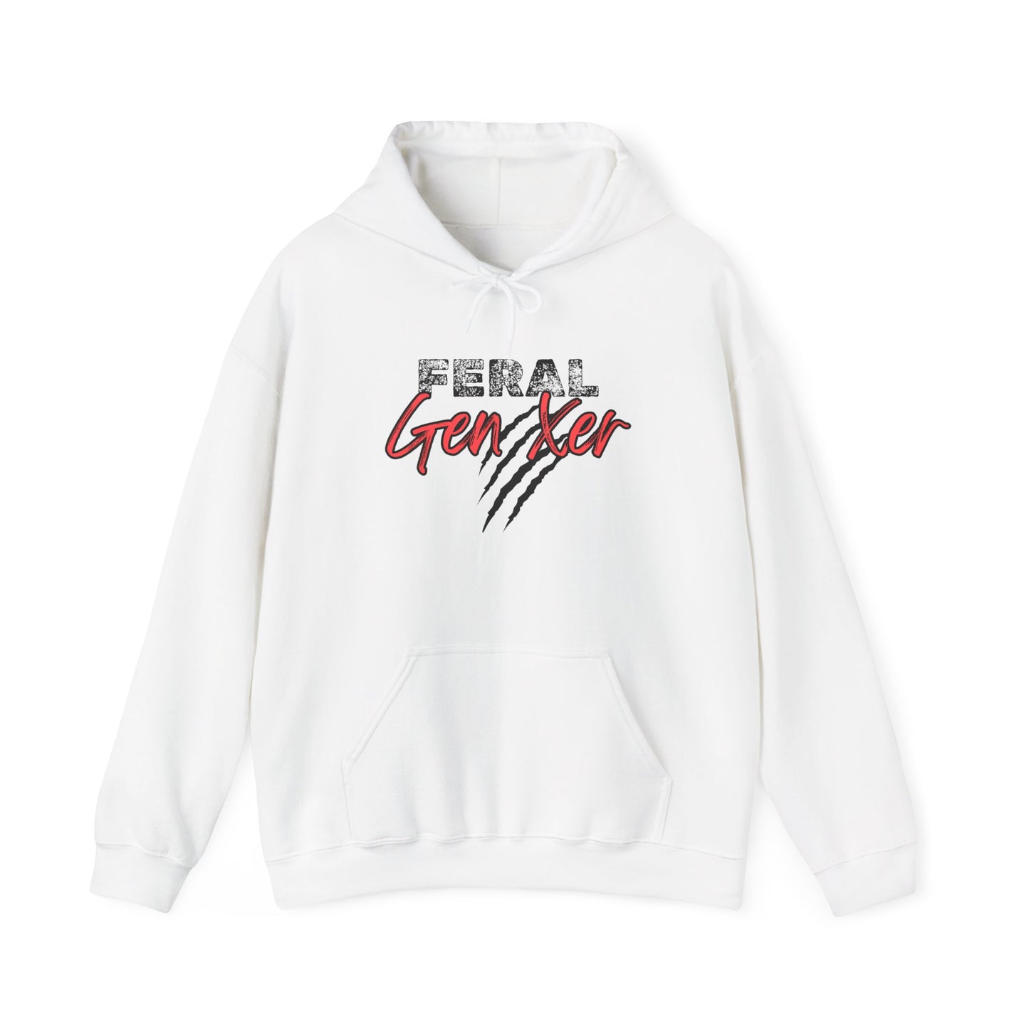 Feral Gen Xer w/Claws Heavy Blend™ Hooded Sweatshirt