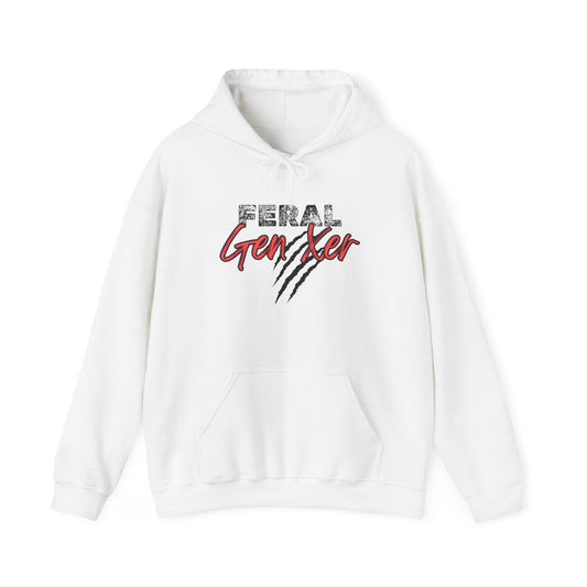 Feral Gen Xer w/Claws Heavy Blend™ Hooded Sweatshirt