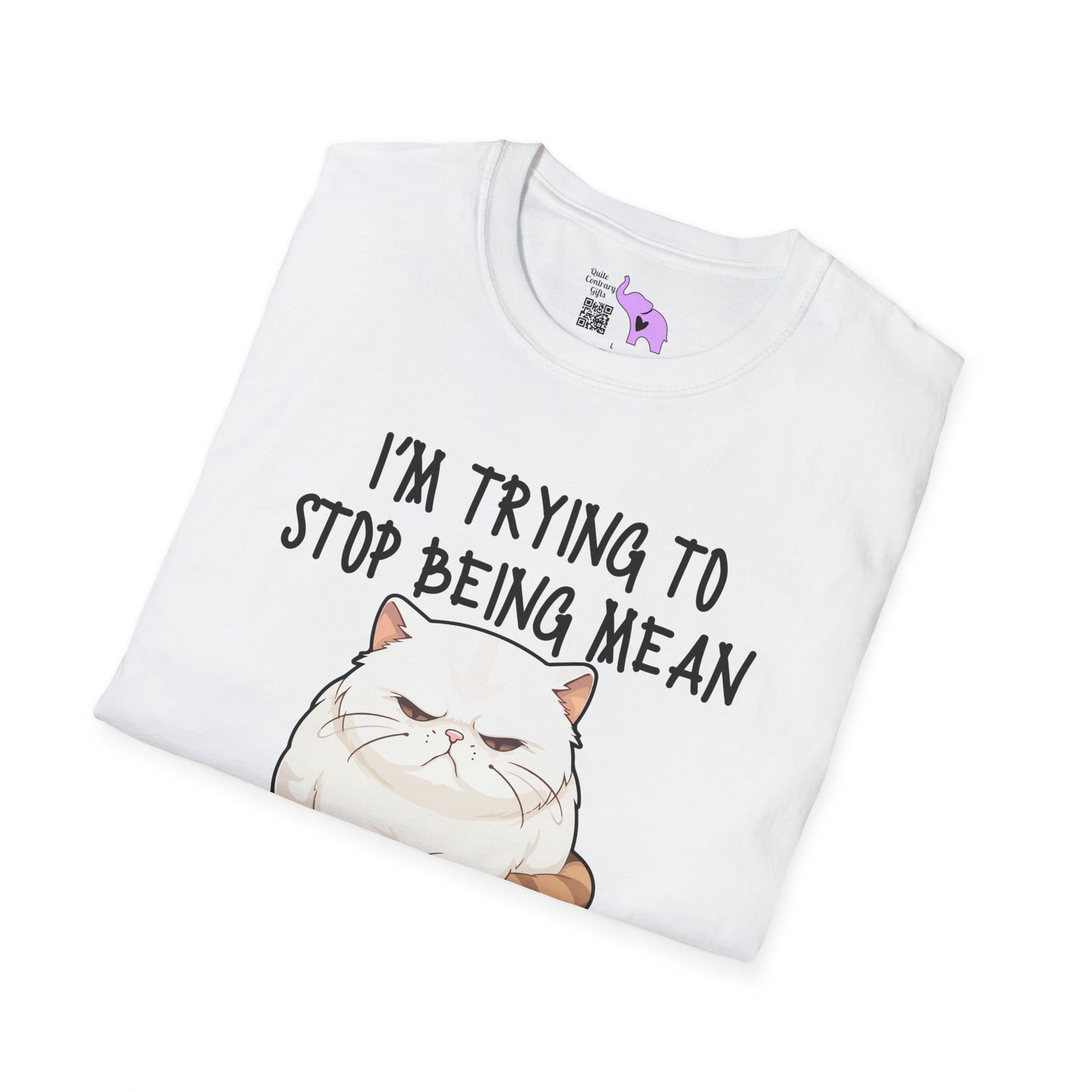 I'm Trying To Stop Being Mean But Yall Have To Stop Being Stupid First Adult T-shirt