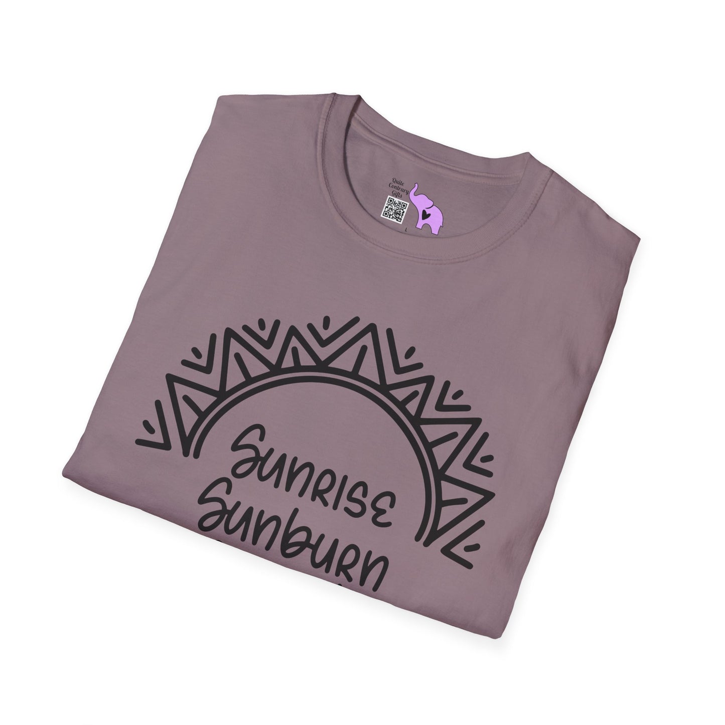 Sunrise Sunburn Sunset Repeat (2) Adult T-shirt