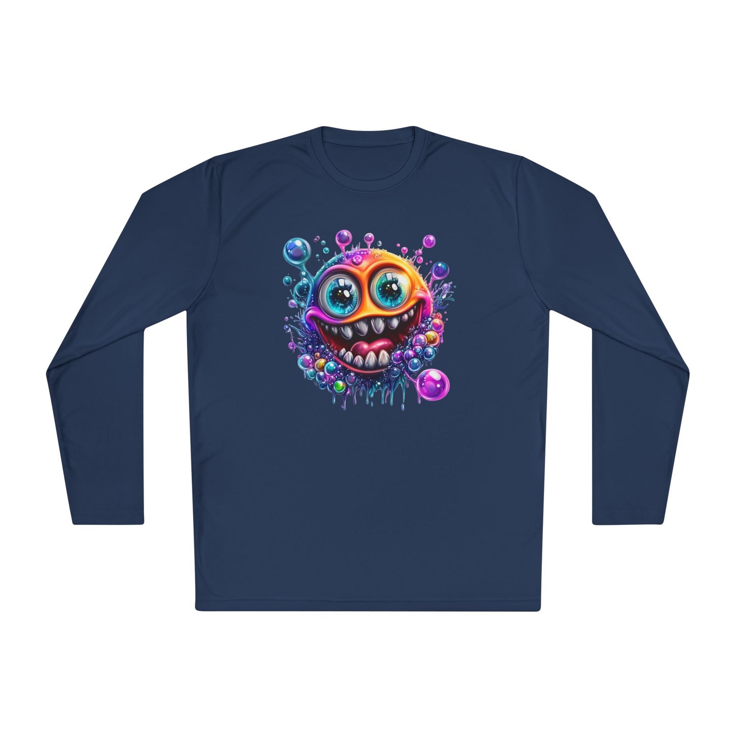 Bubbly Monster Adult Long Sleeve Tee