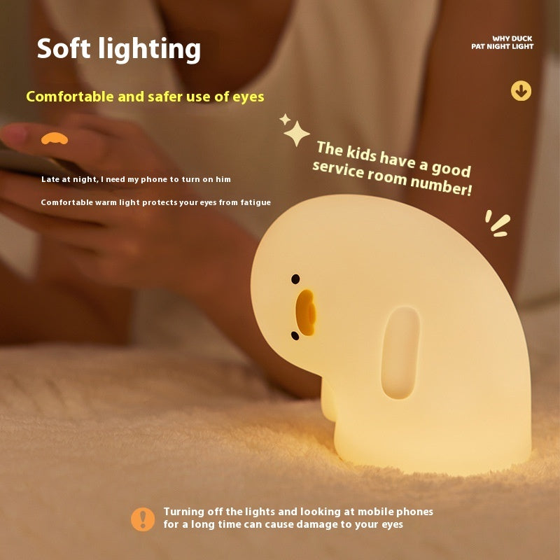 Silicone Duck LED Touch Night Light