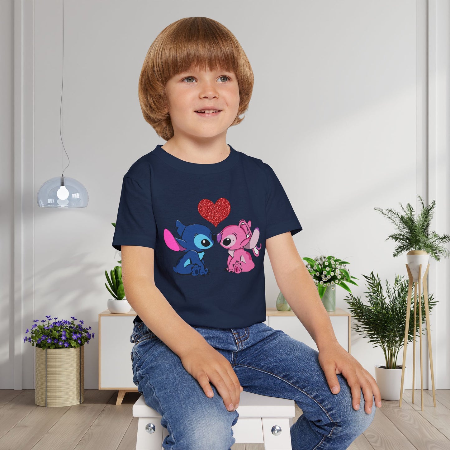 Stitch In Love 2 Heavy Cotton™ Toddler T-shirt