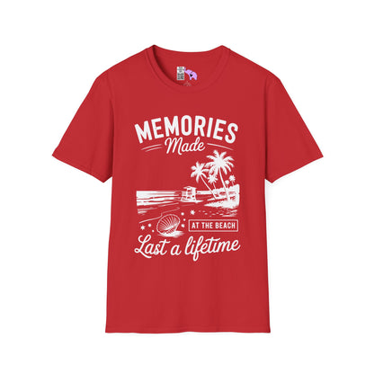 Memories Made at the Beach Last A Lifetime Adult T-shirt