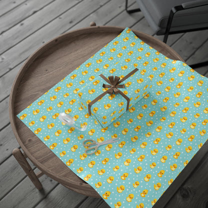 Ducky Dot Parade Wrapping Paper