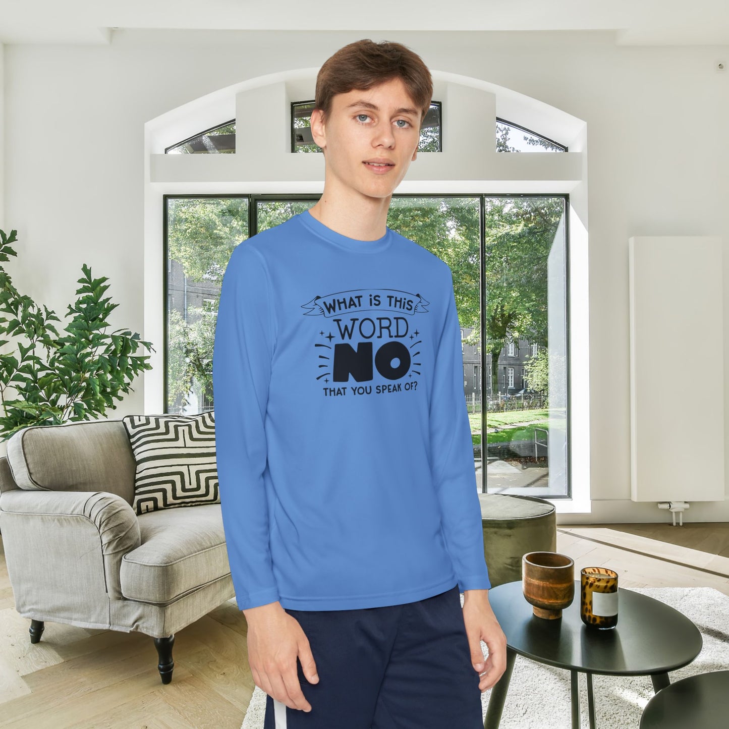 What Is This Word No That You Speak Of? Youth Long Sleeve Tee