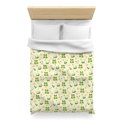 Froggy Meadow Microfiber Duvet Cover
