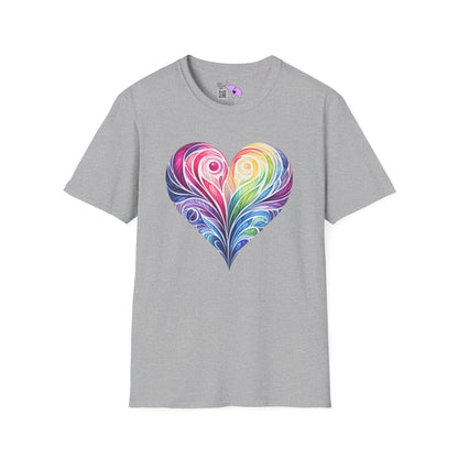 Colorwave Heart Adult T-shirt