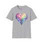 Colorwave Heart Adult T-shirt