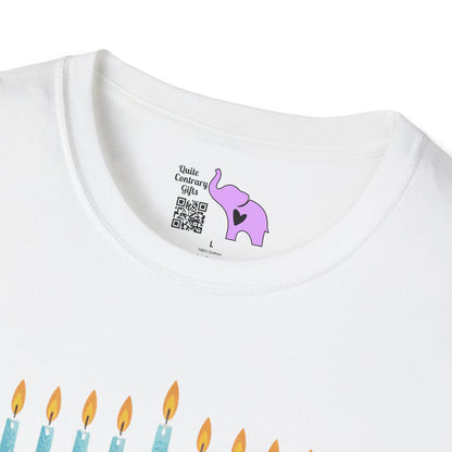 Love & Light Menorah Adult T-shirt