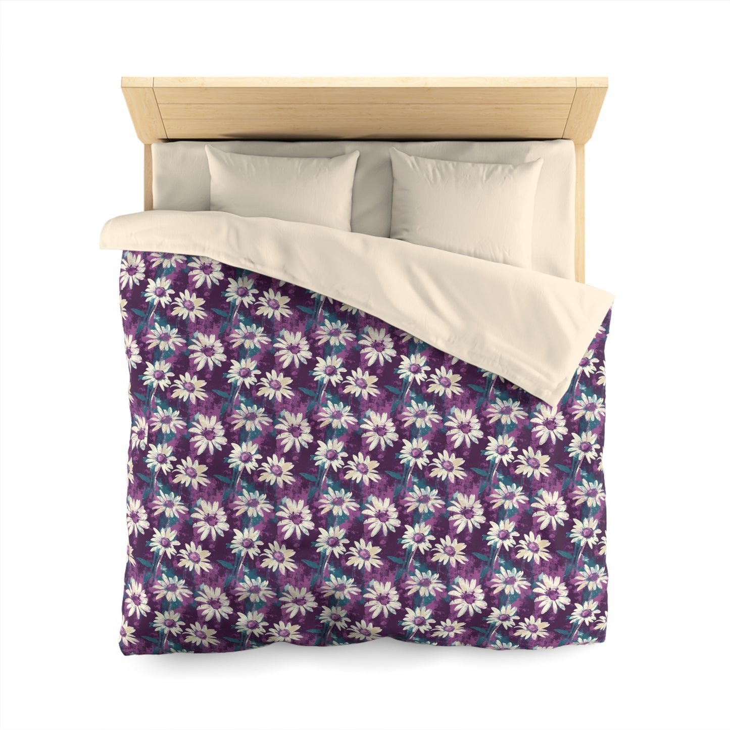 Twilight Daisy Meadow Microfiber Duvet Cover