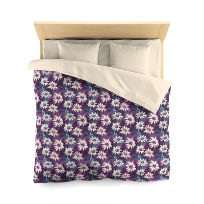 Twilight Daisy Meadow Microfiber Duvet Cover