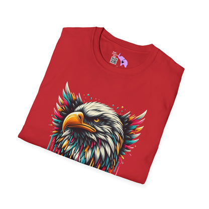 Colorful Bald Eagle Adult T-shirt