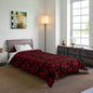 Midnight Poinsettia Garden Comforter