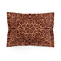 Oriental Red/Gold Floral Microfiber Pillow Sham