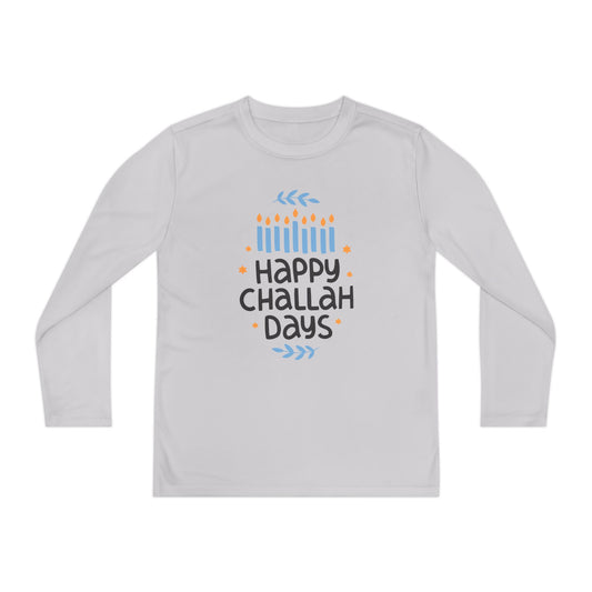 Happy Challah Days Youth Long Sleeve Tee