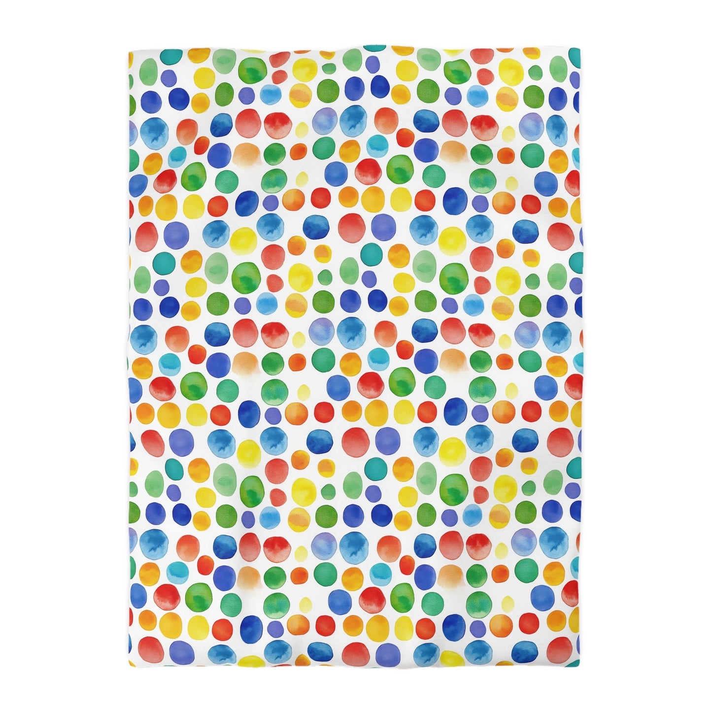 Colorful Polka Dots Microfiber Duvet Cover