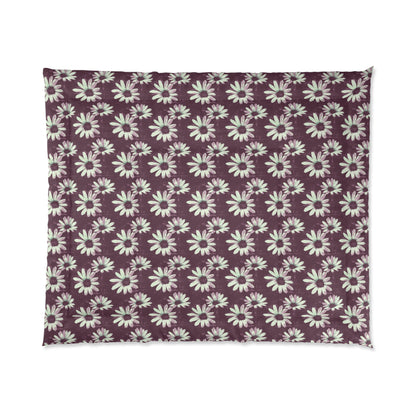 Purple Tide Petals Comforter