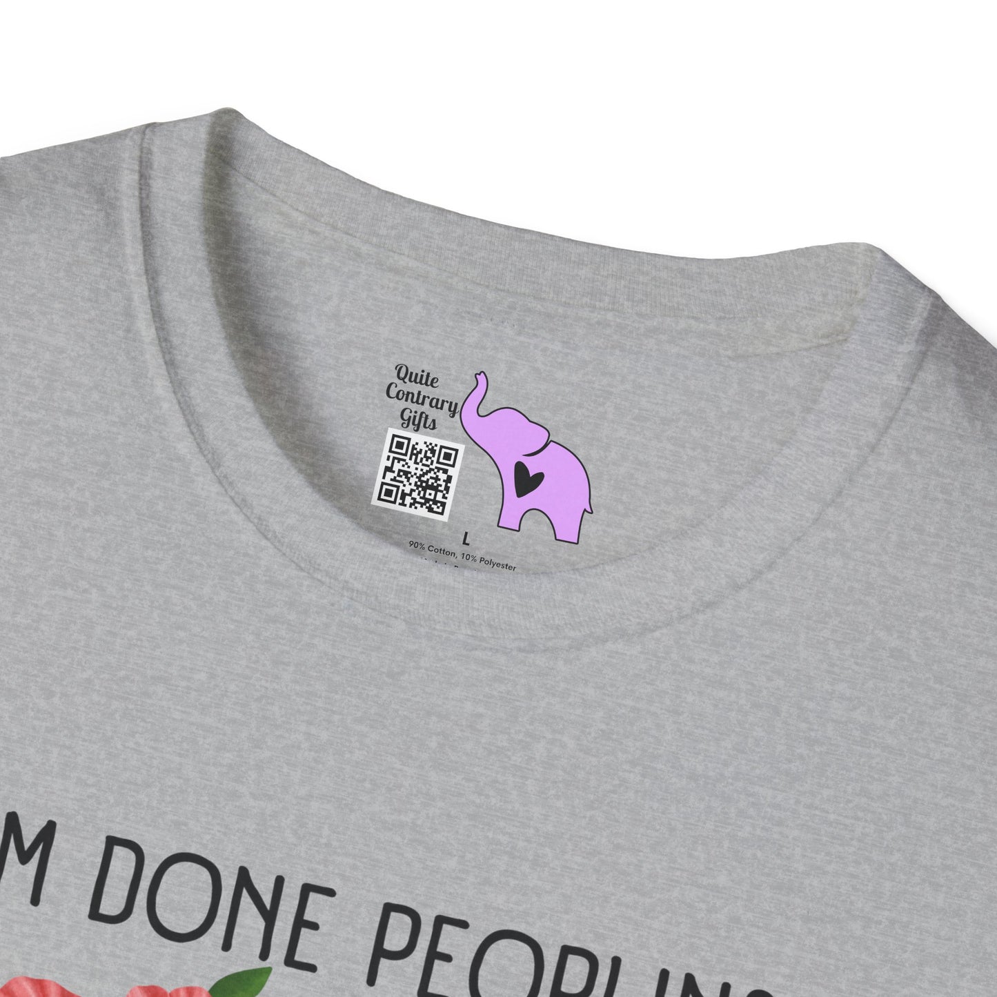 I'm Done Peopling Where Are My Books Adult T-shirt