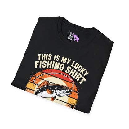 This Is My Lucky Fishing Shirt Adult T-shirt