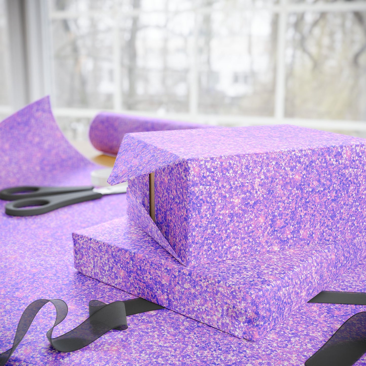 Lavender Crystal Wrapping Paper