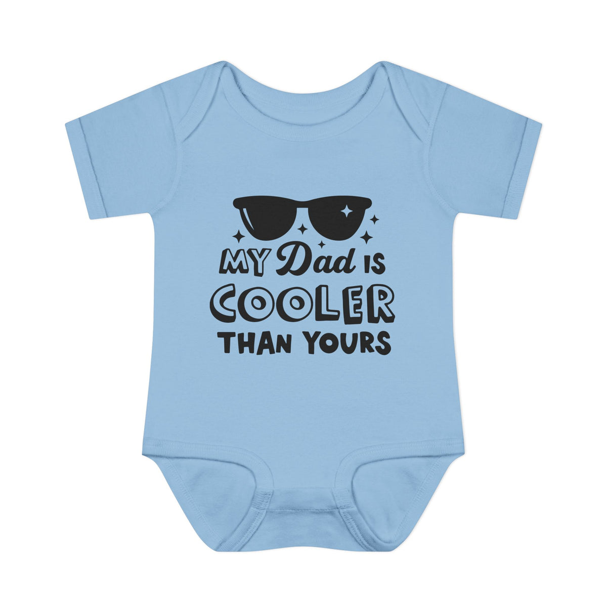 My Dad is Cooler Than Yours Baby Rib Bodysuit