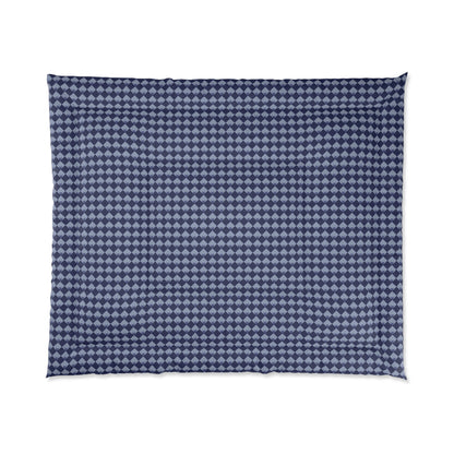 Diamond Bloom-Navy & Periwinkle Basic Bedding Set