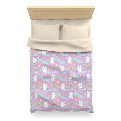 Rainbow Sky Riders Microfiber Duvet Cover