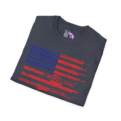 Gun Flag Adult T-shirt