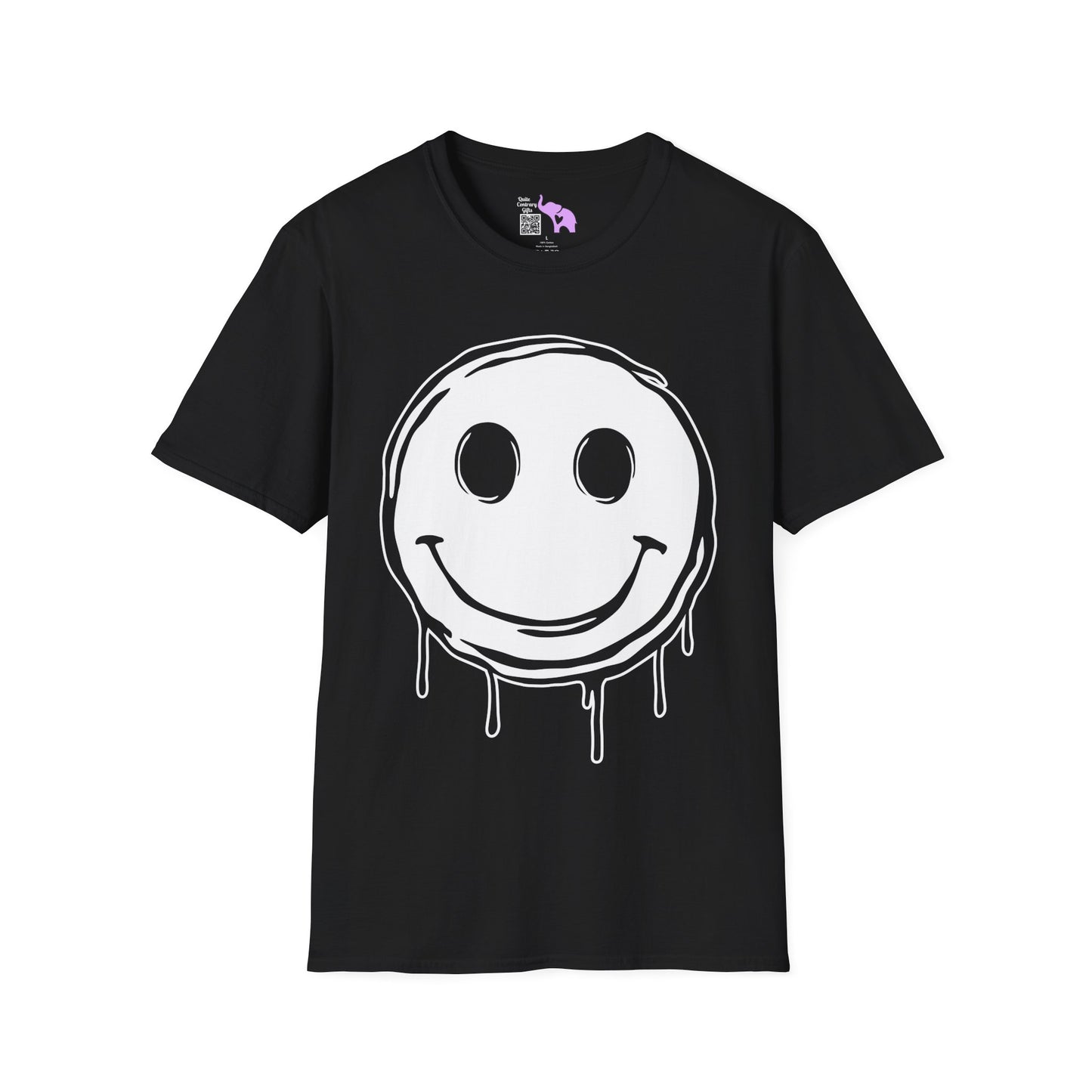 Melty Smiley Face Adult T-shirt