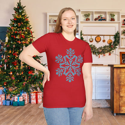 Large Snowflake Adult T-shirt