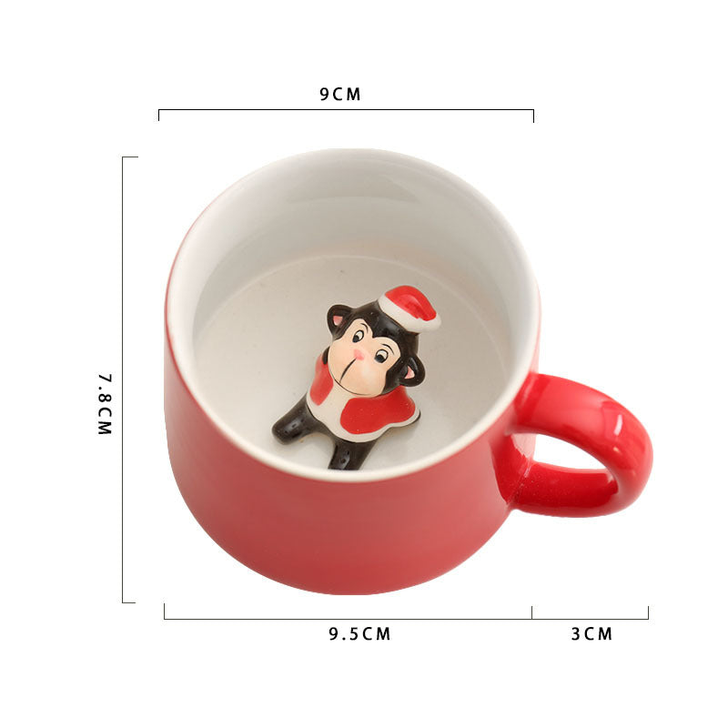 3D Christmas Character Ceramic Mug
