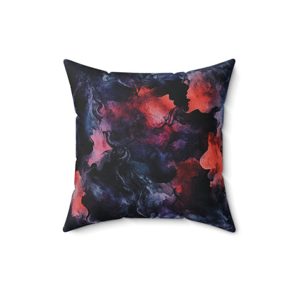 Dark Fantasy Watercolor Throw Pillow