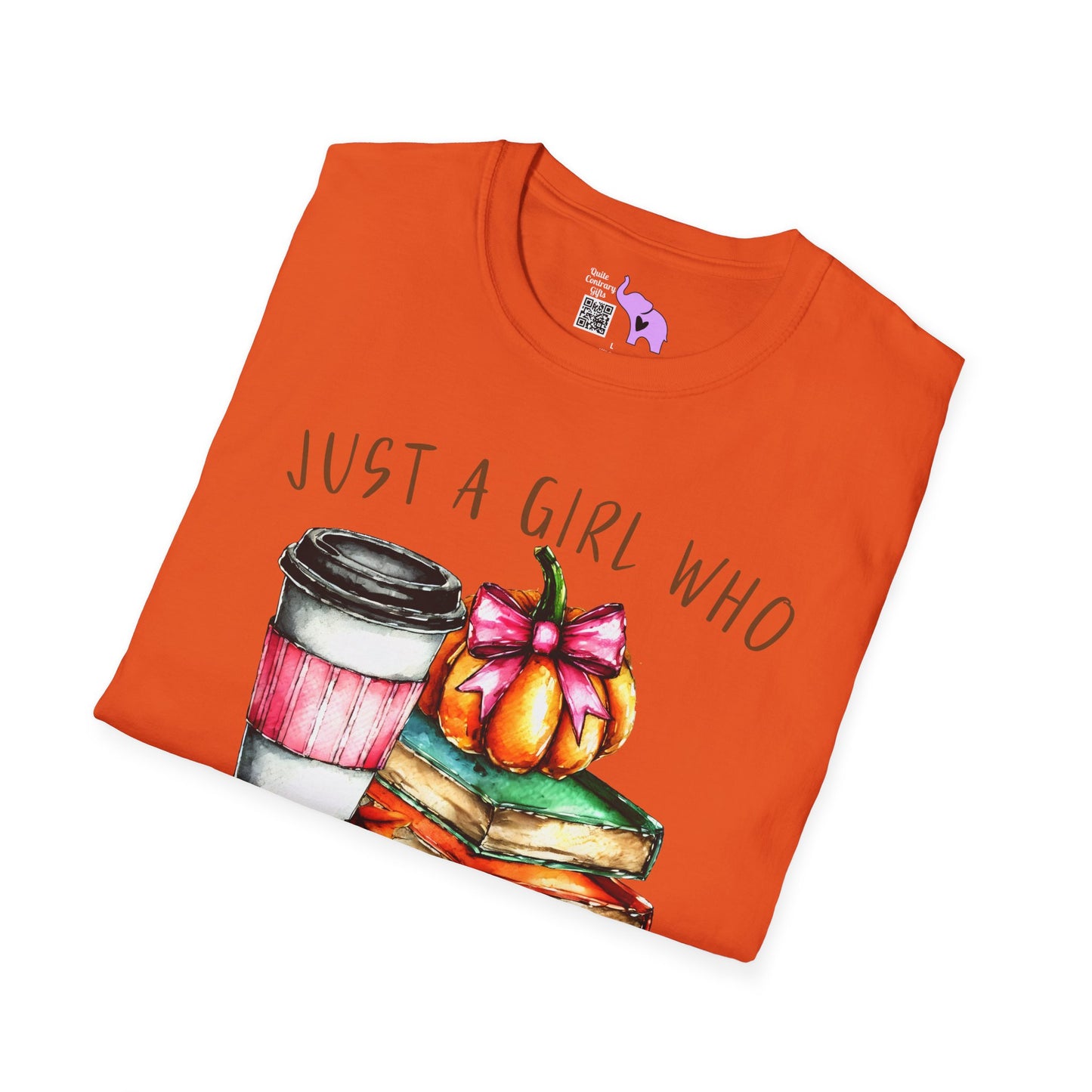 Just A Girl Who Loves Fall Adult T-shirt