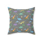 Prehistoric Playtime Throw Pillow