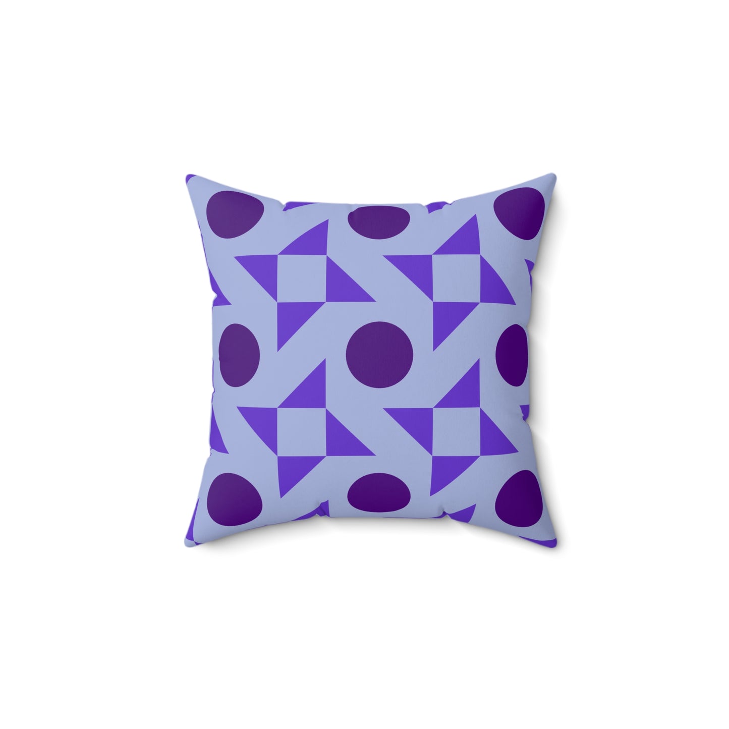 Violet Pinwheels Throw Pillow