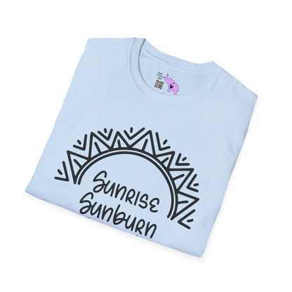 Sunrise Sunburn Sunset Repeat (2) Adult T-shirt