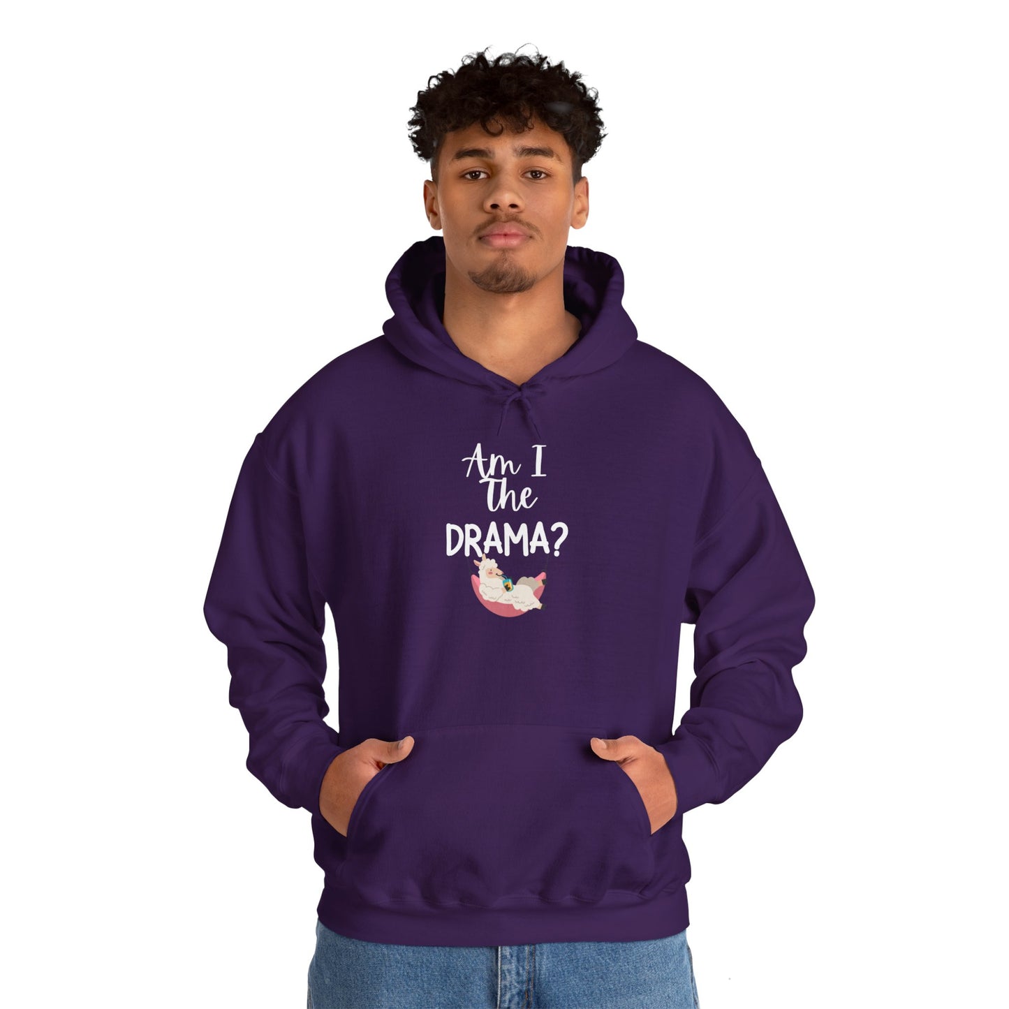 Am I The Drama (Lama) Heavy Blend™ Hooded Sweatshirt